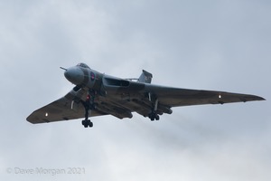 Vulcan XH558 at RAF Brize Norton. 13th August 2010.