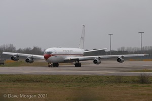 Spanish AF Boeing 707. RAF Brize Norton. 17th January 2009.