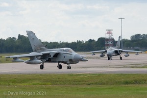 RAF Tornado GR4 Role Demo Team 'Alien 1 & 2'. RAF Brize Norton. 19th June 2011.