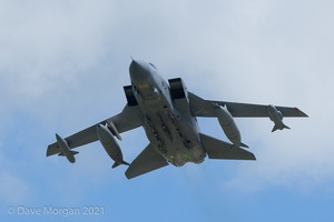 RAF Tornado GR4 Role Demo Team 'Poker' Formation & RNZAF 757 at RAF Brize Norton 24th June 2012.