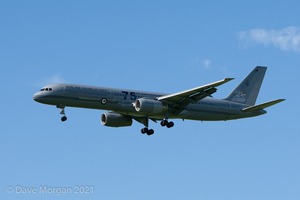 RAF Tornado GR4 Role Demo Team 'Poker' Formation & RNZAF 757 at RAF Brize Norton 24th June 2012.