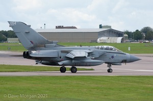 RAF Tornado GR4 Role Demo Team 'Poker' Formation. RAF Brize Norton 26th August 2012. 