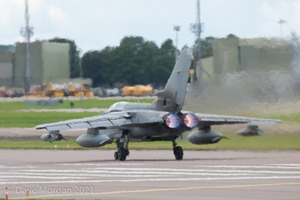 RAF Tornado GR4 Role Demo Team 'Poker' Formation. RAF Brize Norton 26th August 2012. 