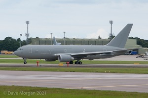 Italian Air Force KC-767 at RAF Brize Norton. 15th July 2012. 