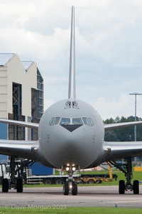 Italian Air Force KC-767 at RAF Brize Norton. 15th July 2012. 