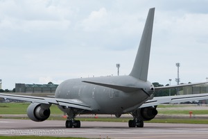 Italian Air Force KC-767 at RAF Brize Norton. 15th July 2012. 