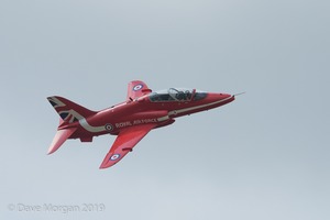 RAF Red Arrows arrive at RAF Brize Norton. 13th July 2019