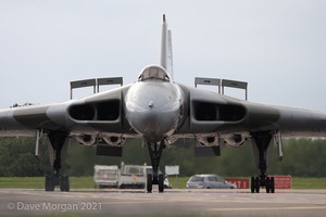 Avro Vulcan XH558 at RAF Brize Norton. 7th September 2008