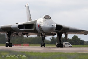 Avro Vulcan XH558 at RAF Brize Norton. 7th September 2008