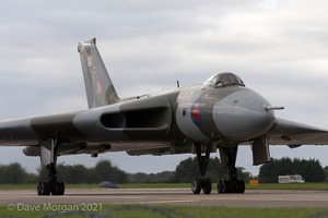 Avro Vulcan XH558 at RAF Brize Norton. 7th September 2008