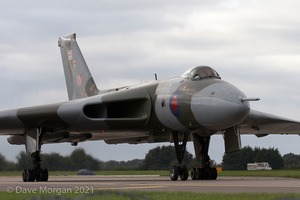 Avro Vulcan XH558 at RAF Brize Norton. 7th September 2008