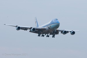 Air Force 1 arrives at RAF Fairford, 3rd September 2014