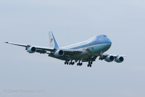Air Force 1 arrives at RAF Fairford, 3rd September 2014