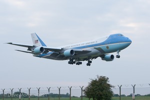 Air Force 1 arrives at RAF Fairford, 3rd September 2014