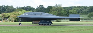 Northrop Grumman B-2A Spirits land at RAF Fairford on Sunday 8th June 2014
