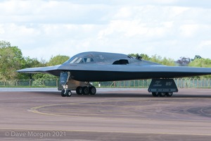 Northrop Grumman B-2A Spirits land at RAF Fairford on Sunday 8th June 2014