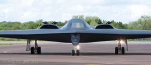Northrop Grumman B-2A Spirits land at RAF Fairford on Sunday 8th June 2014