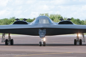 Northrop Grumman B-2A Spirits land at RAF Fairford on Sunday 8th June 2014