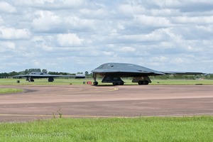 Northrop Grumman B-2A Spirits land at RAF Fairford on Sunday 8th June 2014