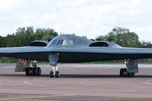 Northrop Grumman B-2A Spirits land at RAF Fairford on Sunday 8th June 2014