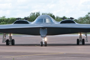 Northrop Grumman B-2A Spirits land at RAF Fairford on Sunday 8th June 2014
