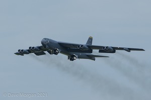 Boeing B-52H Stratofortress lands at RAF Fairford - 14th June 2015