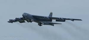 Boeing B-52H Stratofortress lands at RAF Fairford - 14th June 2015