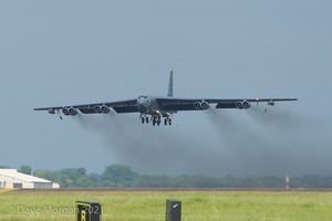Boeing B-52H Stratofortress lands at RAF Fairford - 14th June 2015