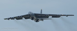 Boeing B-52H Stratofortress lands at RAF Fairford - 14th June 2015