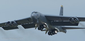 Boeing B-52H Stratofortress lands at RAF Fairford - 14th June 2015