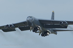 Boeing B-52H Stratofortress lands at RAF Fairford - 14th June 2015
