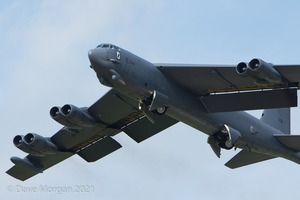 Boeing B-52H Stratofortress lands at RAF Fairford - 14th June 2015