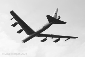 Boeing B-52H Stratofortress lands at RAF Fairford - 14th June 2015