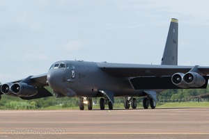 Boeing B-52H Stratofortress lands at RAF Fairford - 14th June 2015
