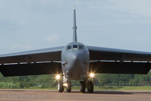 Boeing B-52H Stratofortress lands at RAF Fairford - 14th June 2015