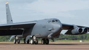 Boeing B-52H Stratofortress lands at RAF Fairford - 14th June 2015