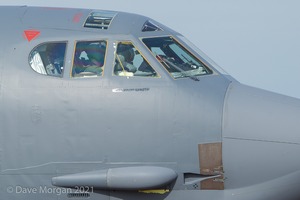 Boeing B-52H Stratofortress lands at RAF Fairford - 14th June 2015