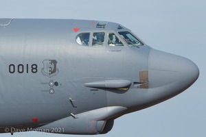 Boeing B-52H Stratofortress lands at RAF Fairford - 14th June 2015