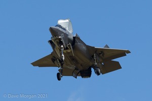 Lockheed Martin F-35B Lightning IIs arrive at RAF Fairford 29th June 2016.