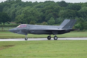 Lockheed Martin F-35B Lightning IIs arrive at RAF Fairford 29th June 2016.