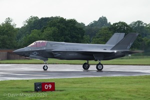 Lockheed Martin F-35B Lightning IIs arrive at RAF Fairford 29th June 2016.