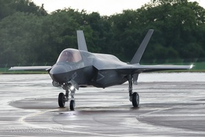 Lockheed Martin F-35B Lightning IIs arrive at RAF Fairford 29th June 2016.