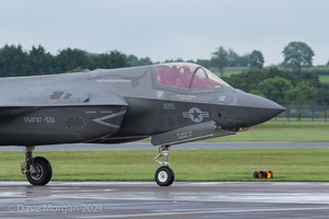 Lockheed Martin F-35B Lightning IIs arrive at RAF Fairford 29th June 2016.