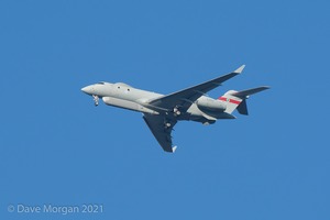 RAF Sentinel R1 over Swindon. 8th January 2011