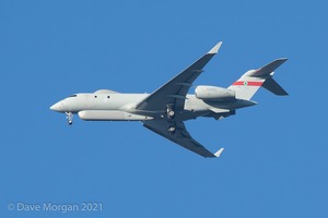 RAF Sentinel R1 over Swindon. 8th January 2011
