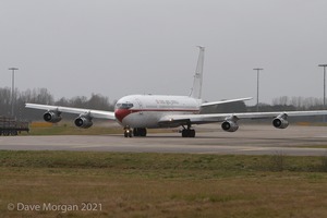 Spanish AF (FAE) Boeing 707. RAF Brize Norton. 17th January