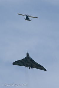 Avro Vulcan XH558 over the garden! 8th May 2011